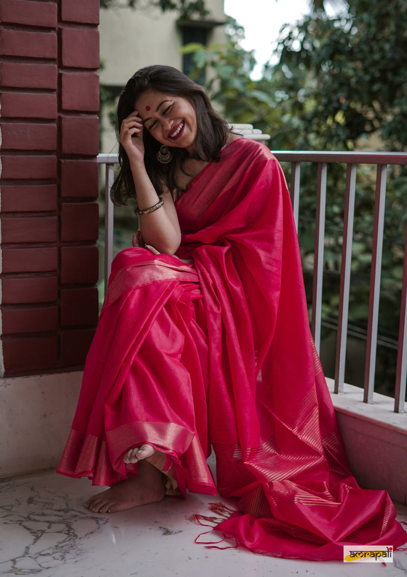 Cotton Silk with Zari Border