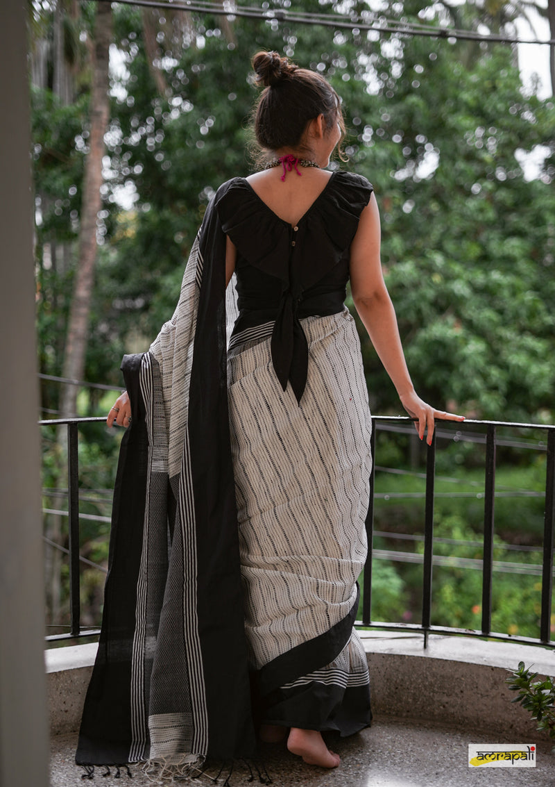 Handloom Pure Cotton with Kantha Inspired Weave