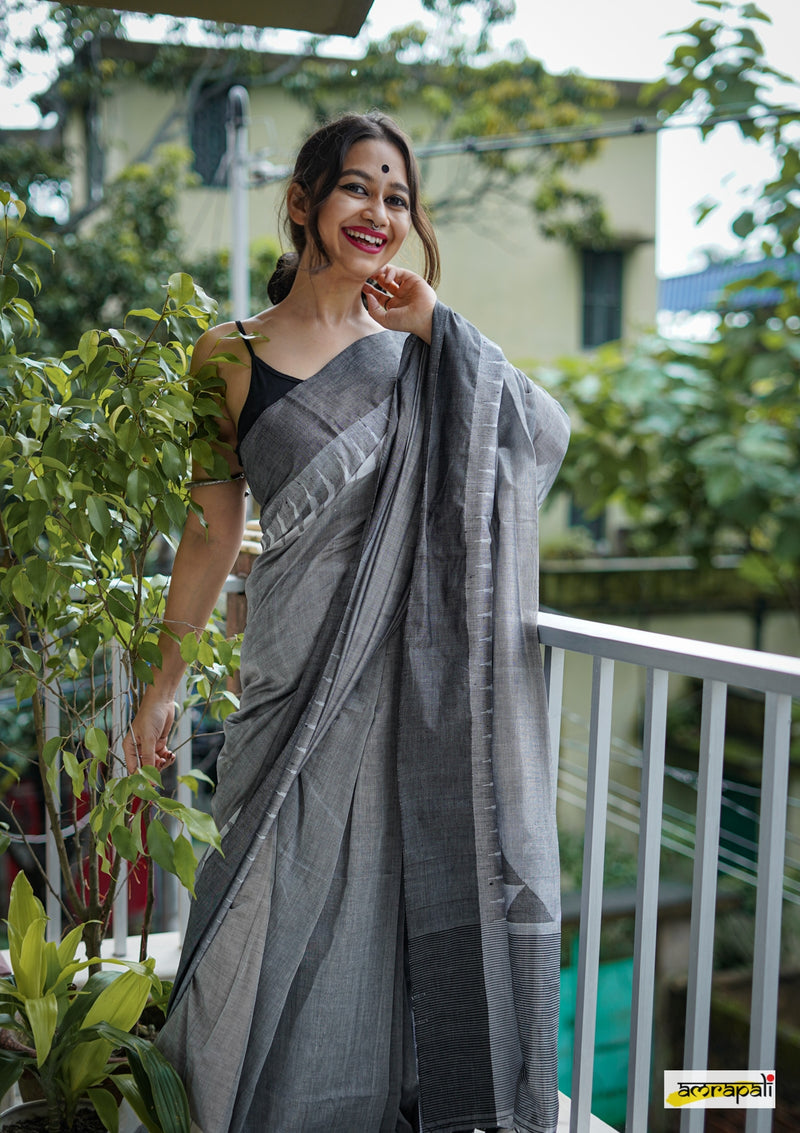 Pure Handloom Cotton with Temple Border