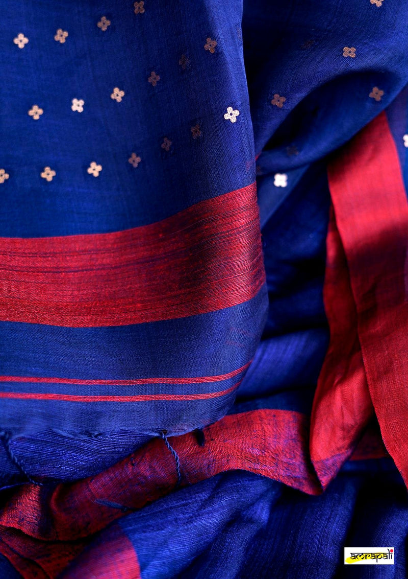 Handwoven Pure Matka with Woven Gold Sequins