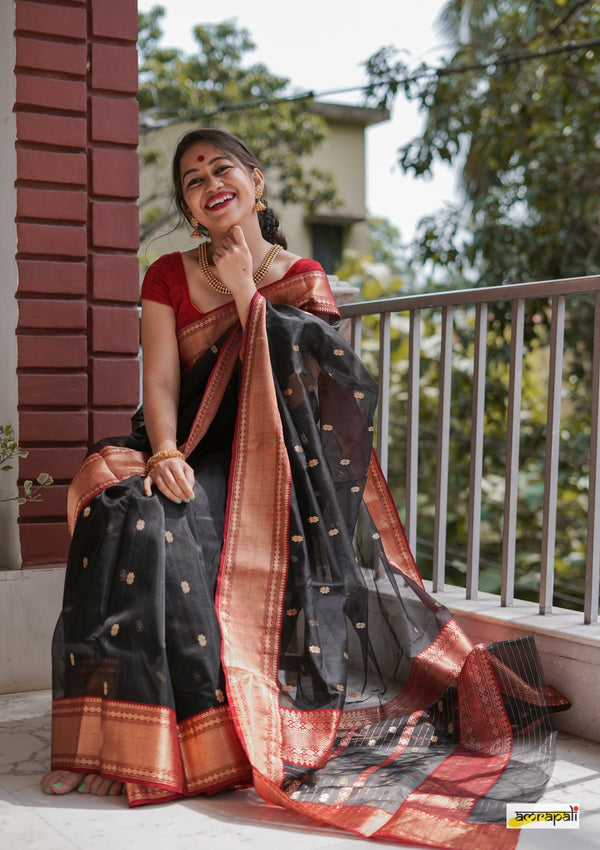 Handloom Pure Chanderi Katan Silk