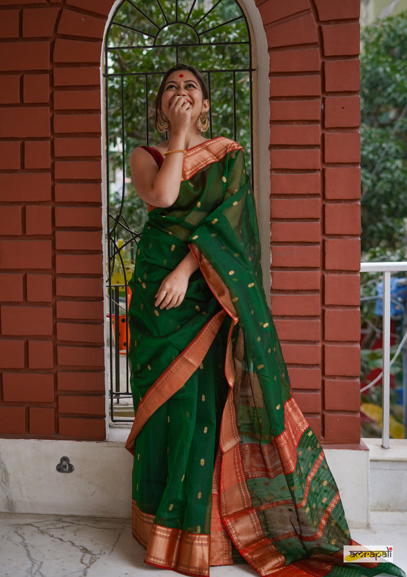 Handloom Pure Chanderi Katan Silk
