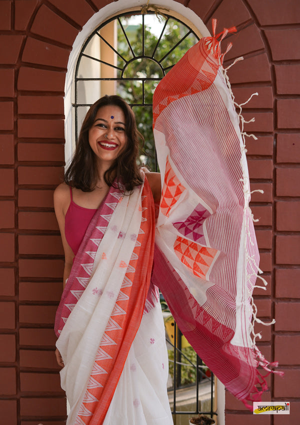 Handloom Cotton with woven buti