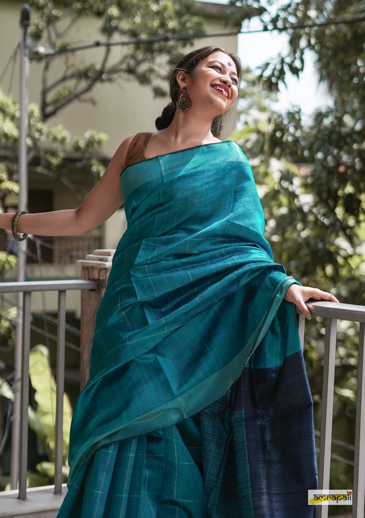 Luxurious Dupion Silk Saree with Silver Zari & Customizable Blouse