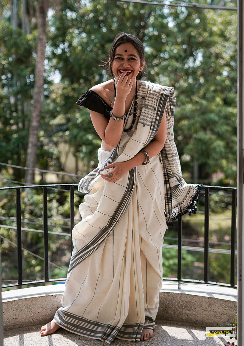 Handloom Pure Kala Cotton Bhujodi