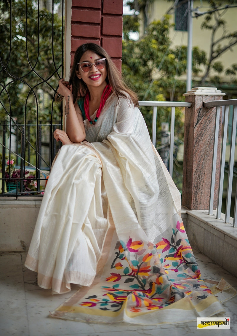 Handloom Matka Resham Jamdani