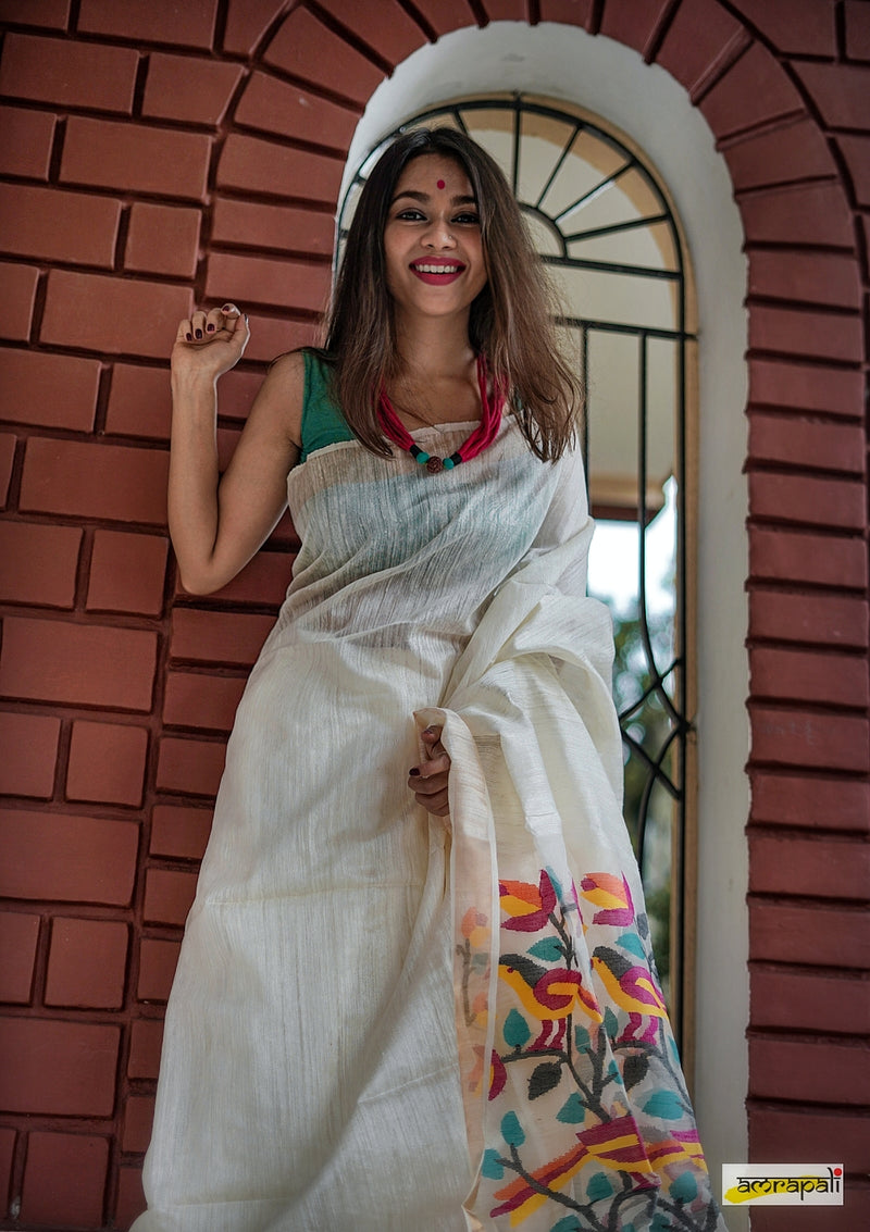 Handloom Matka Resham Jamdani