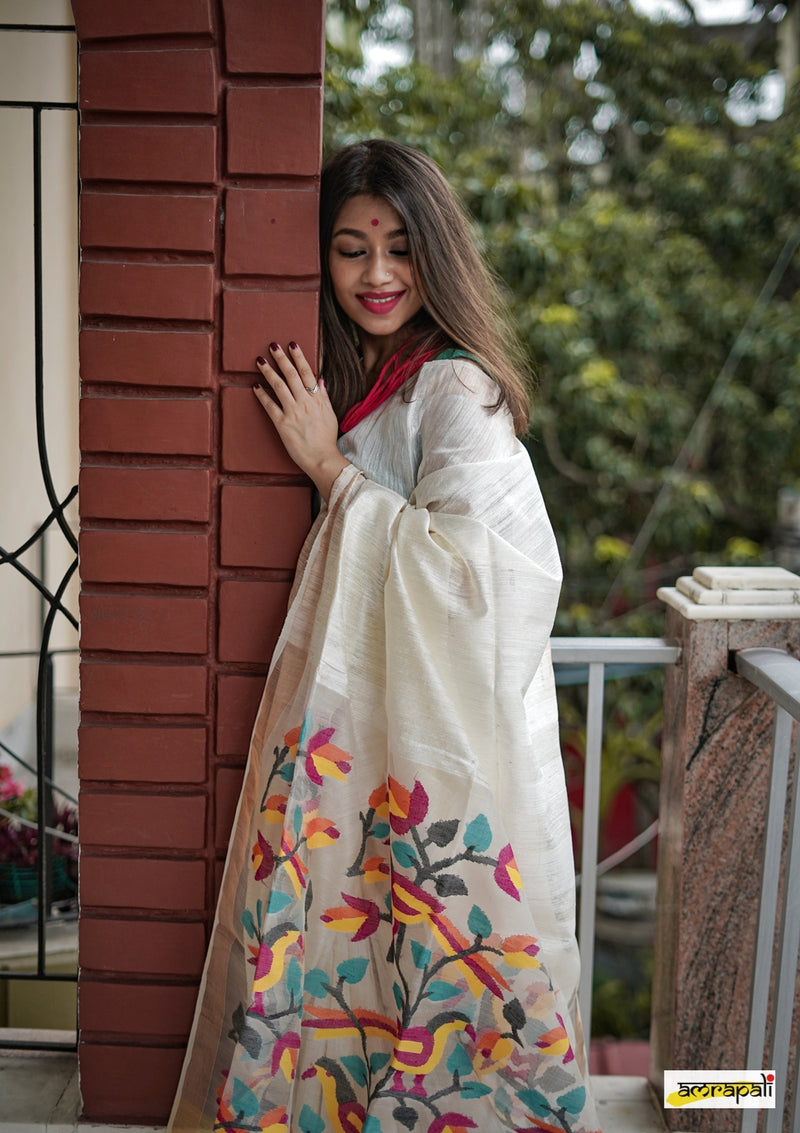 Handloom Matka Resham Jamdani