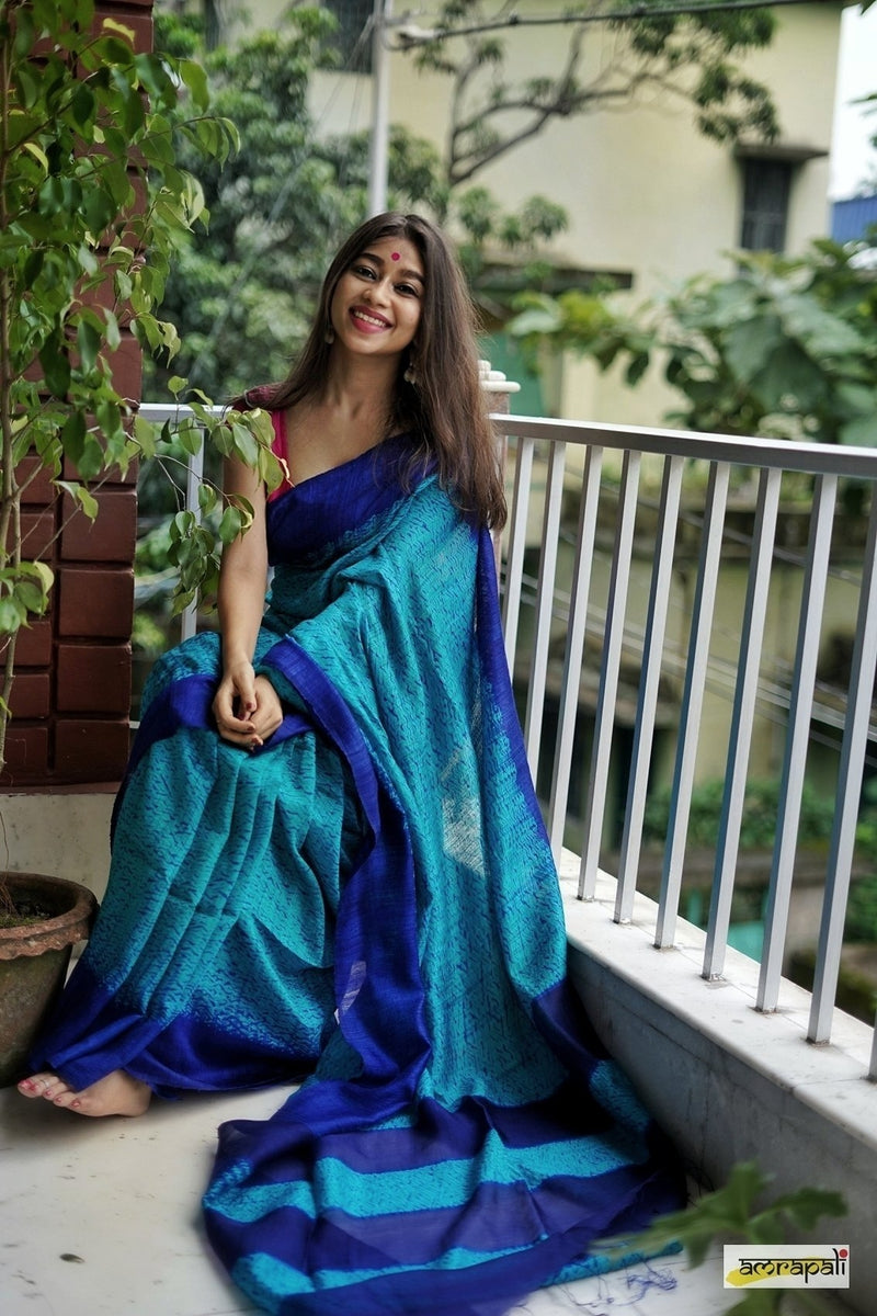 Handwoven Pure Matka Shibori