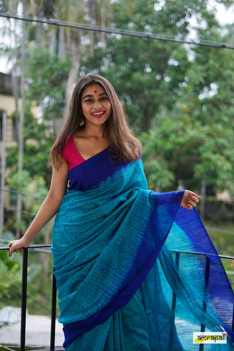 Handwoven Pure Matka Shibori
