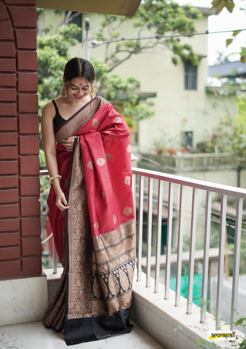 Handwoven Pure Tussar Benarasi