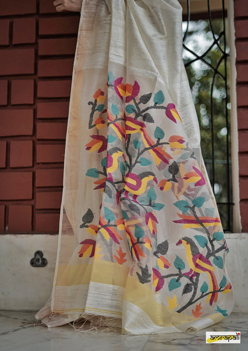 Handloom Matka Resham Jamdani