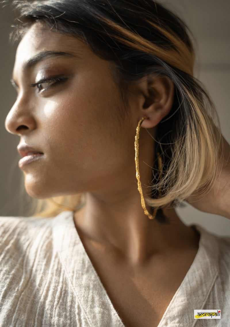 Oversized Hammered Hoops