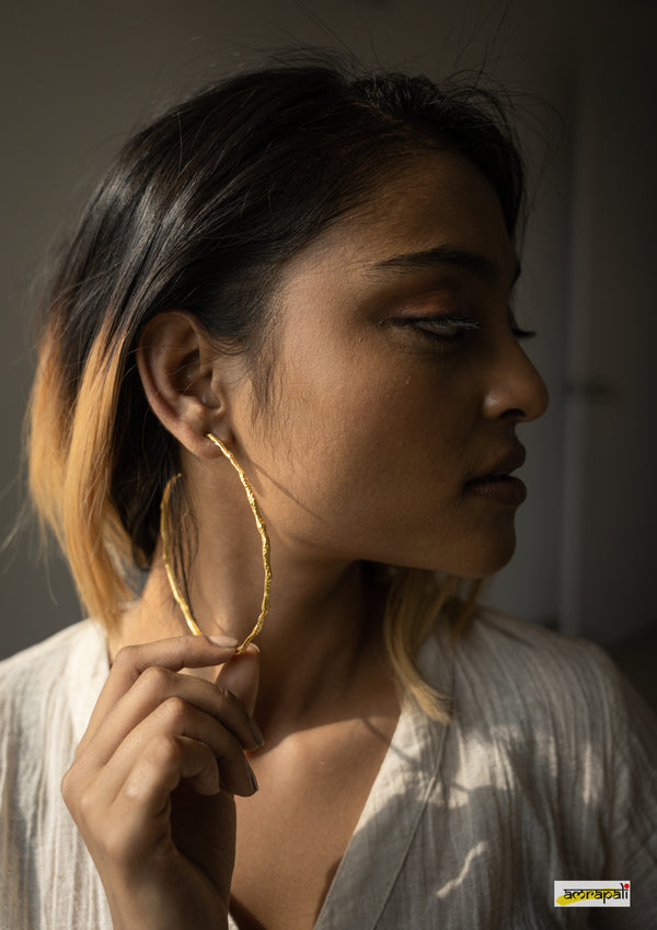 Oversized Hammered Hoops