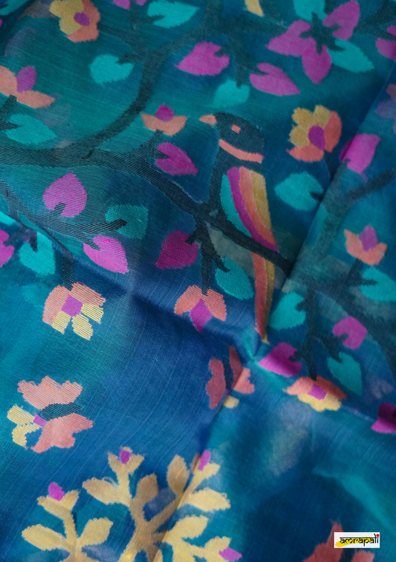 Handloom Matka Resham Jamdani