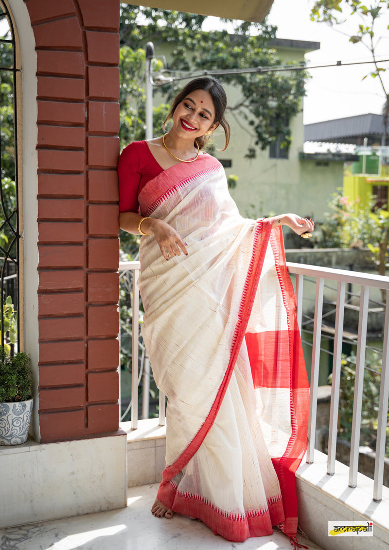 Handloom Polycotton with textured weave