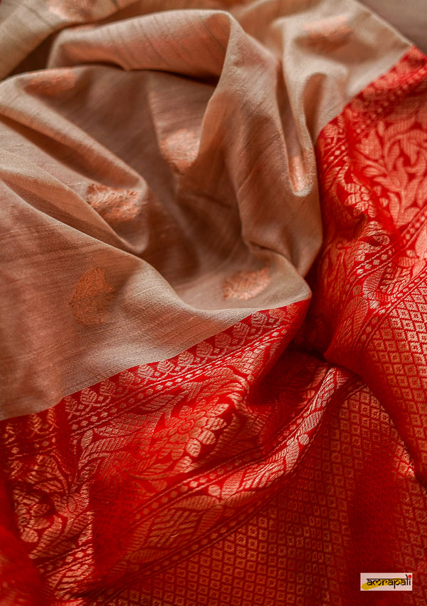 Handloom Pure Tussar Benarasi - Limited Edition